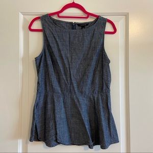Banana Republic Blue Chambray Top